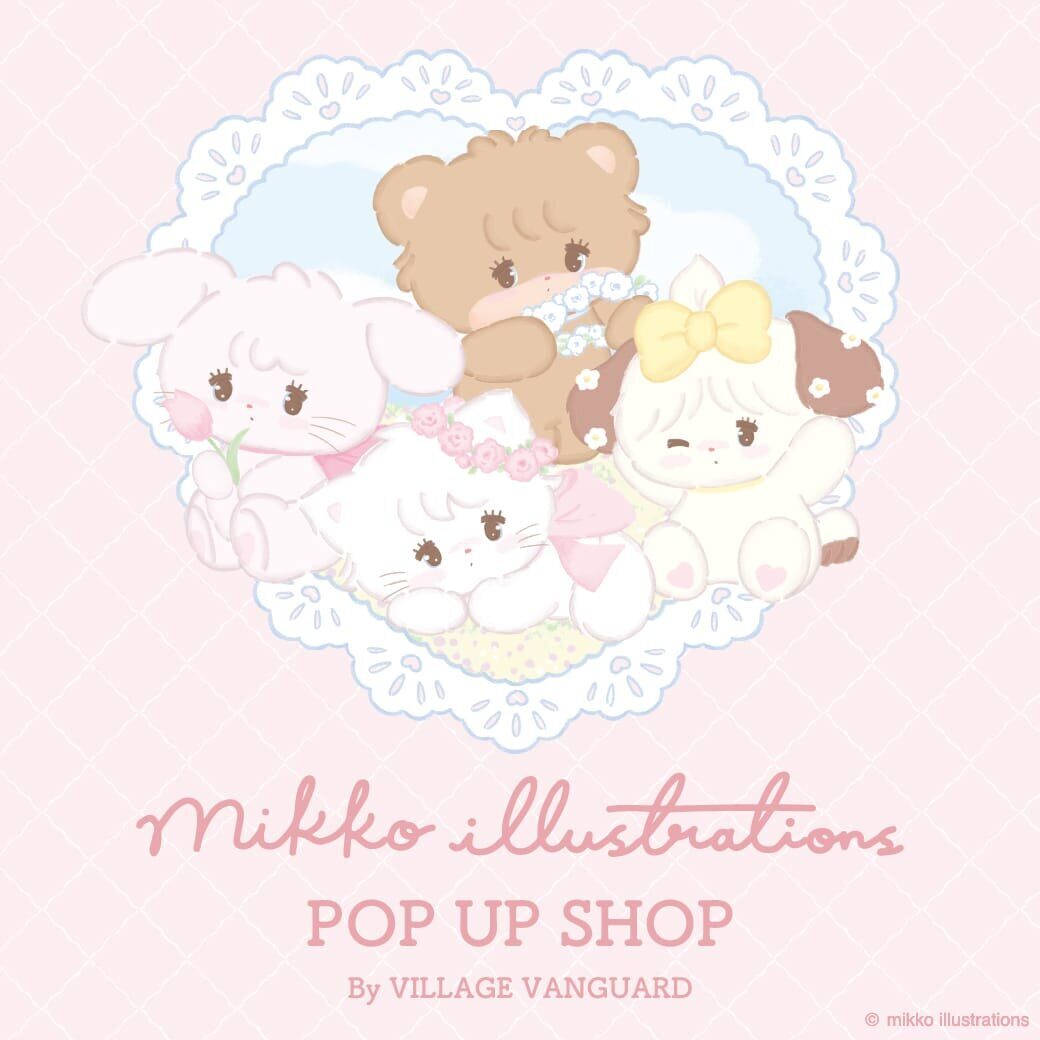 mikko illustrations POP UP SHOP 静岡PARCO｜9月12日（金）～9月28日（日）かわいいイラストグッズが大集合！